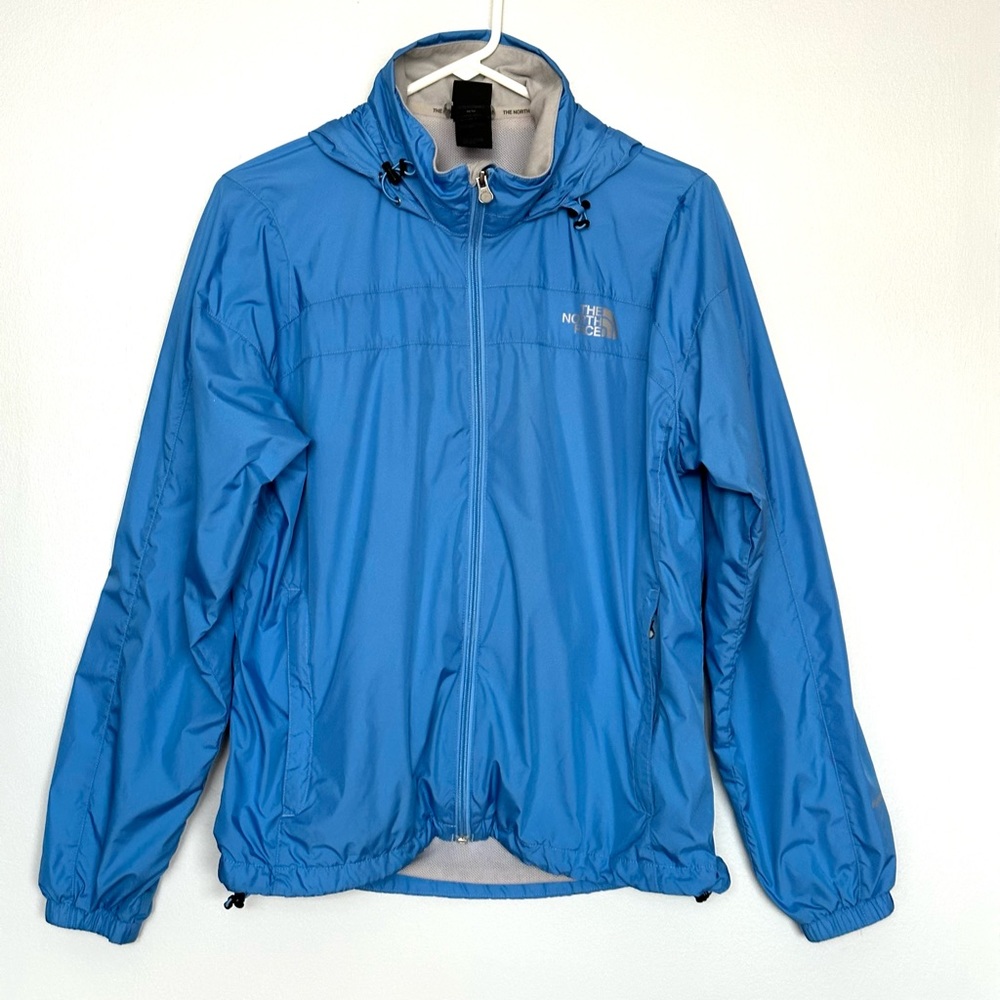 The North Face Hydrenalite Windbreaker Jacket Hooded Blue Women’s Size M…